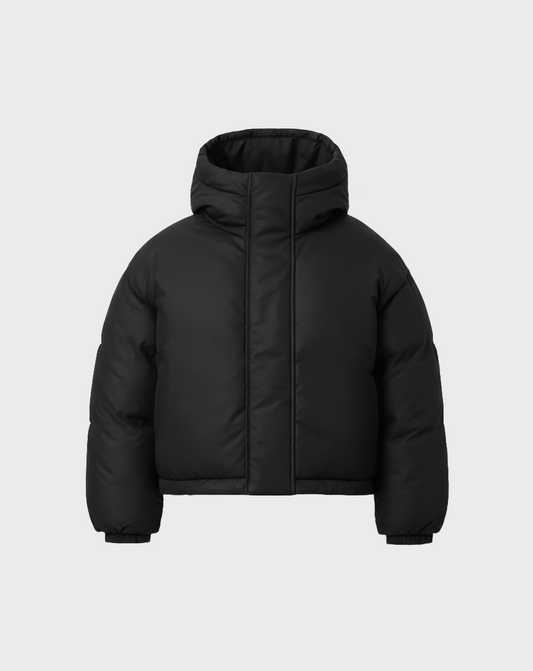 PUFFER JACKET IN JET BLACK FOR MENS