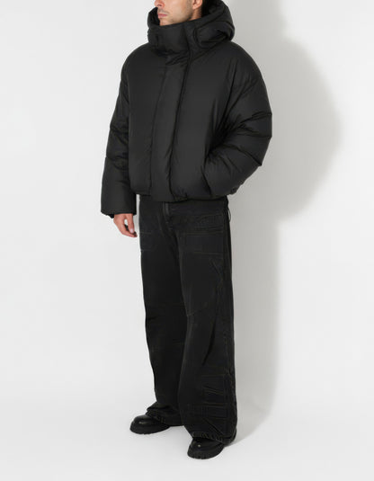 PUFFER JACKET IN JET BLACK FOR MENS